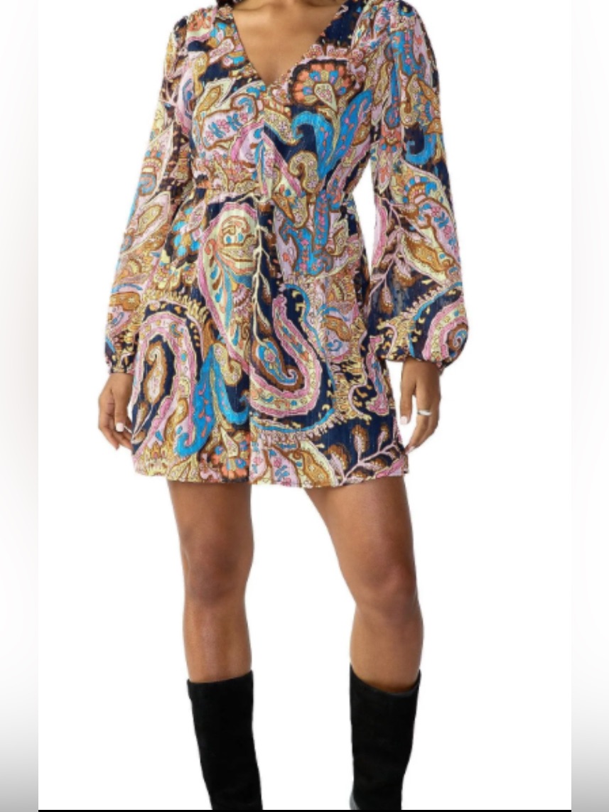 Sanctuary Girls Day Out Multi Color Mini Dress In Tapestry Print: Small